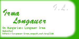 irma longauer business card